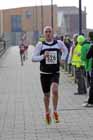 Mark McLeod finishing the Transped Blyth Valley 10k.